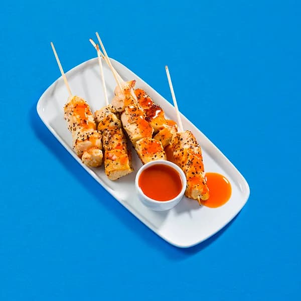 Brochetas de Pollo Búfalo