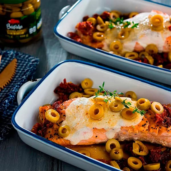 Salmón con Aceitunas